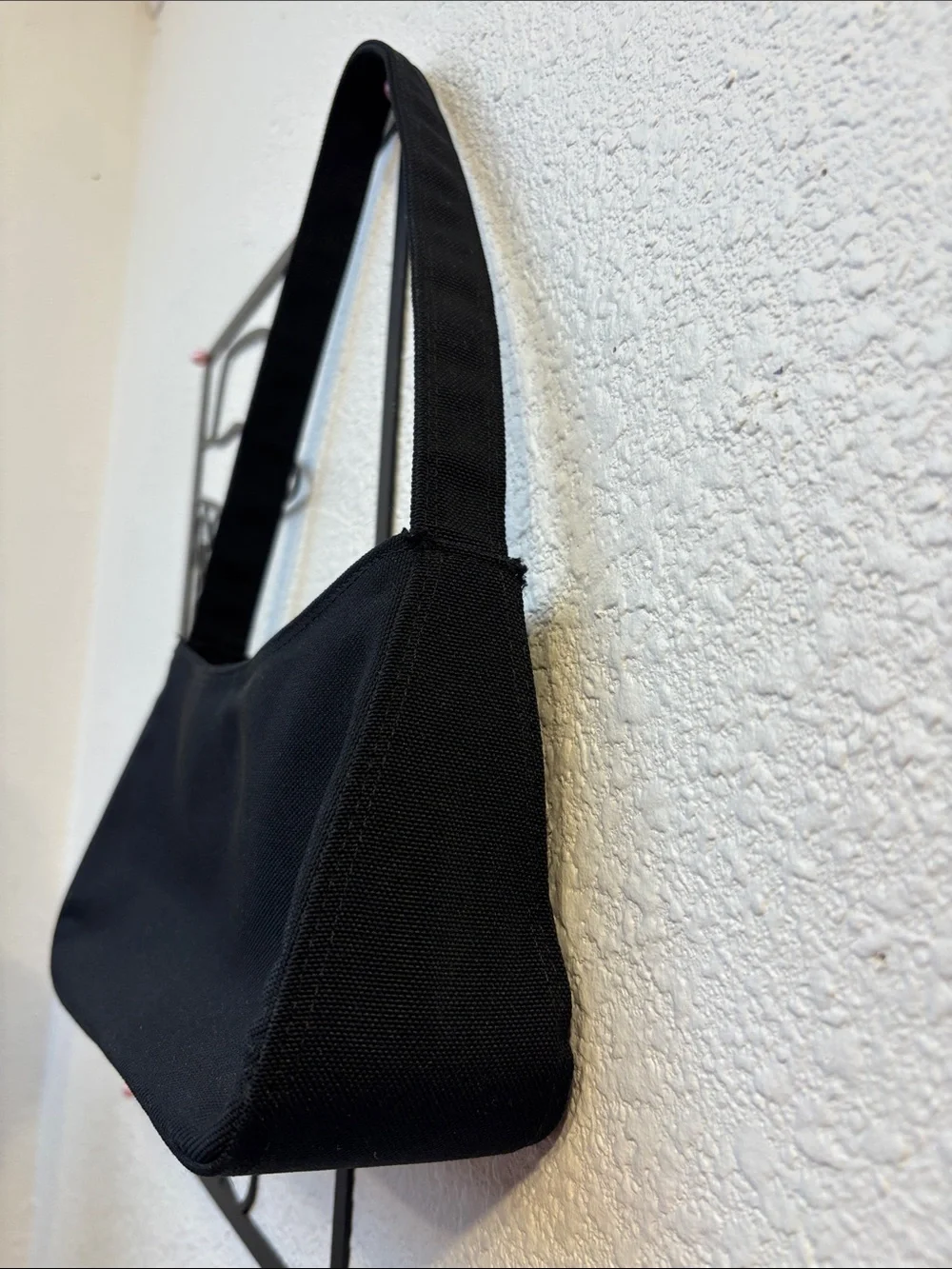 Vintage Y2K Playboy Black Hand Bag with Crystal Bunny Accent. - Picture 15 of 17